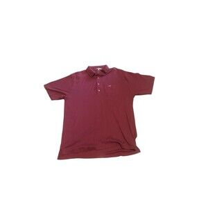 Peter Millar Mens Seize Xl Polo Shirt Red Pocket Logo Embroidered Golf Preppy